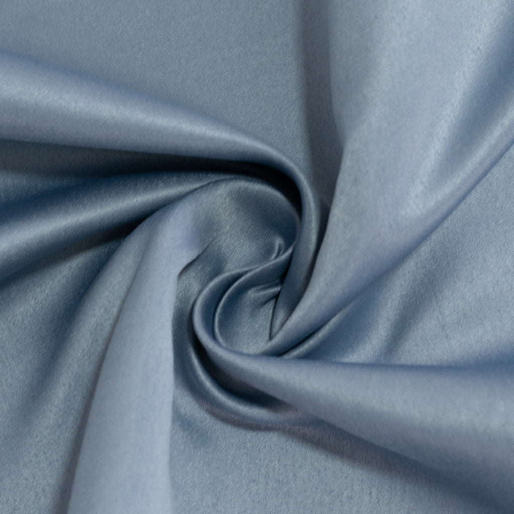 Lamour Satin 90"x156" Rectangle Tablecloth Dusty Blue - Luxurious, Soft Seamless Table Cover - Bell Racket Store