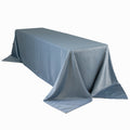 Lamour Satin 90"x156" Rectangle Tablecloth Dusty Blue - Luxurious, Soft Seamless Table Cover - Bell Racket Store