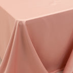 Lamour Satin 90"x156" Rectangle Tablecloth Dusty Rose - Luxurious, Soft Seamless Table Cover - Bell Racket Store