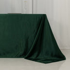Lamour Satin 90"x156" Rectangle Tablecloth Hunter Emerald Green - Luxurious, Soft Seamless Table Cover - Bell Racket Store