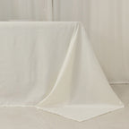 Lamour Satin 90"x156" Rectangle Tablecloth Ivory - Luxurious, Soft Seamless Table Cover - Bell Racket Store