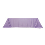 Lamour Satin 90"x156" Rectangle Tablecloth Lavender Lilac - Luxurious, Soft Seamless Table Cover - Bell Racket Store
