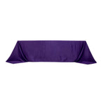 Lamour Satin 90"x156" Rectangle Tablecloth Purple - Luxurious, Soft Seamless Table Cover - Bell Racket Store