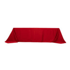 Lamour Satin 90"x156" Rectangle Tablecloth Red - Luxurious, Soft Seamless Table Cover - Bell Racket Store