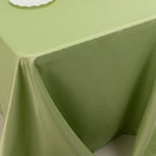 Lamour Satin 90"x156" Rectangle Tablecloth Sage Green - Luxurious, Soft Seamless Table Cover - Bell Racket Store