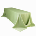 Lamour Satin 90"x156" Rectangle Tablecloth Sage Green - Luxurious, Soft Seamless Table Cover - Bell Racket Store