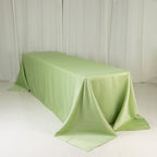 Lamour Satin 90"x156" Rectangle Tablecloth Sage Green - Luxurious, Soft Seamless Table Cover - Bell Racket Store