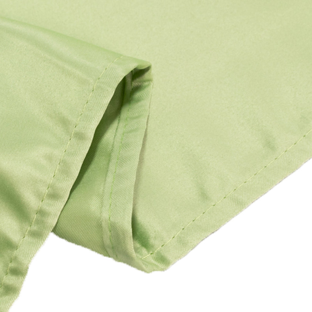 Lamour Satin 90"x156" Rectangle Tablecloth Sage Green - Luxurious, Soft Seamless Table Cover - Bell Racket Store