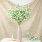 4 Stems 27" White Artificial Silk Babys Breath Gypsophila Flowers