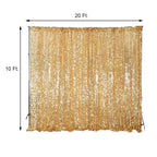 20ftx10ft Gold Big Payette Sequin Event Curtain Drapes, Backdrop Event Panel