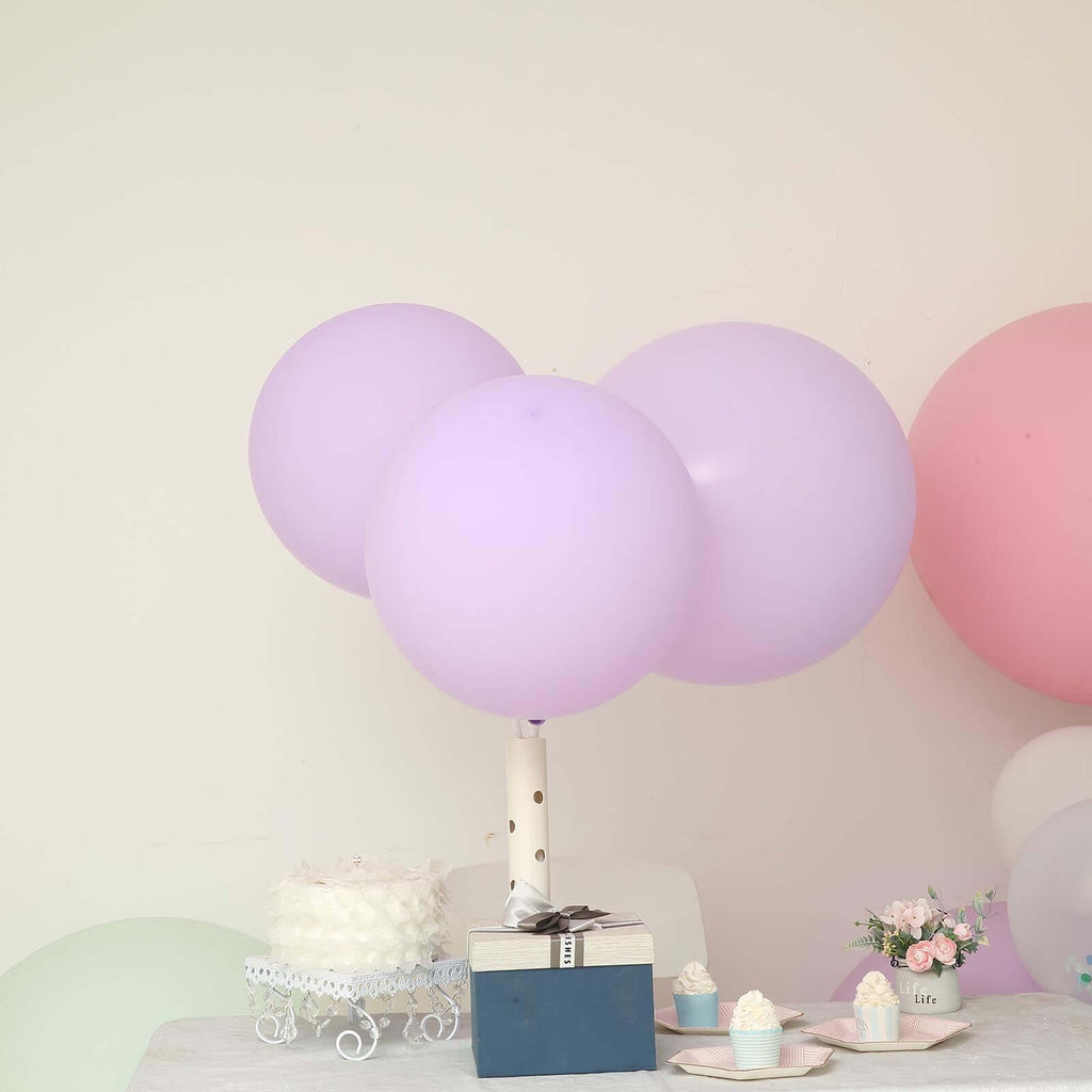 10 Pack 18" Matte Pastel Lavender Lilac Helium or Air Latex Party Balloons
