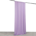 Lavender 4 - Way Stretch Spandex Event Curtain Drapes, Wrinkle Free Backdrop Event Panel with Rod Pockets - 5ftx10ft - Bell Racket Store
