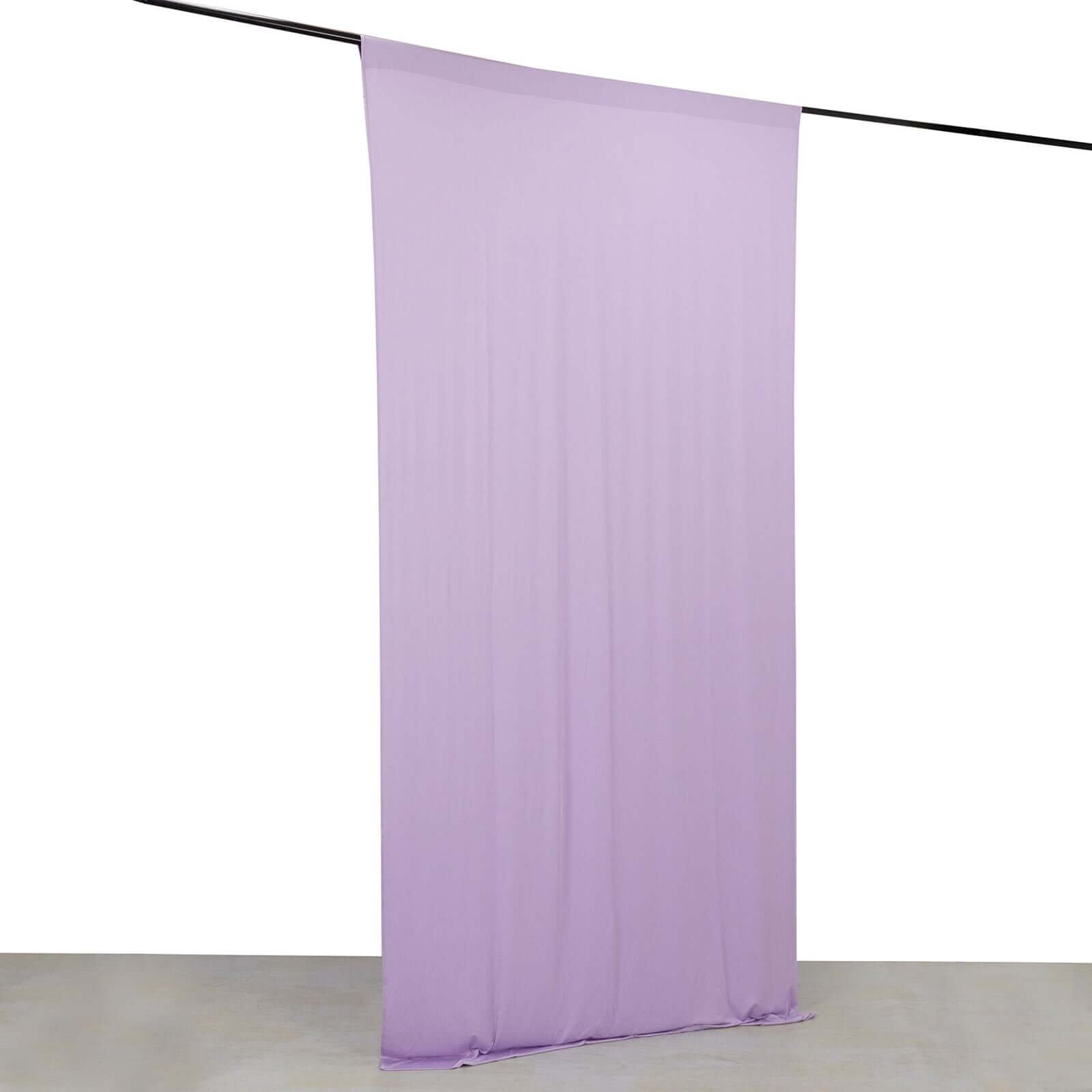 Lavender 4 - Way Stretch Spandex Event Curtain Drapes, Wrinkle Free Backdrop Event Panel with Rod Pockets - 5ftx10ft - Bell Racket Store