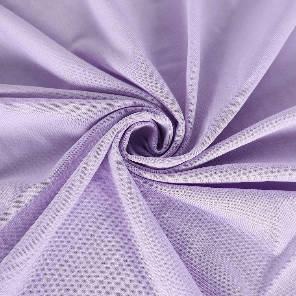 Lavender 4 - Way Stretch Spandex Event Curtain Drapes, Wrinkle Free Backdrop Event Panel with Rod Pockets - 5ftx10ft - Bell Racket Store