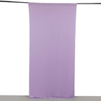 Lavender 4 - Way Stretch Spandex Event Curtain Drapes, Wrinkle Free Backdrop Event Panel with Rod Pockets - 5ftx10ft - Bell Racket Store