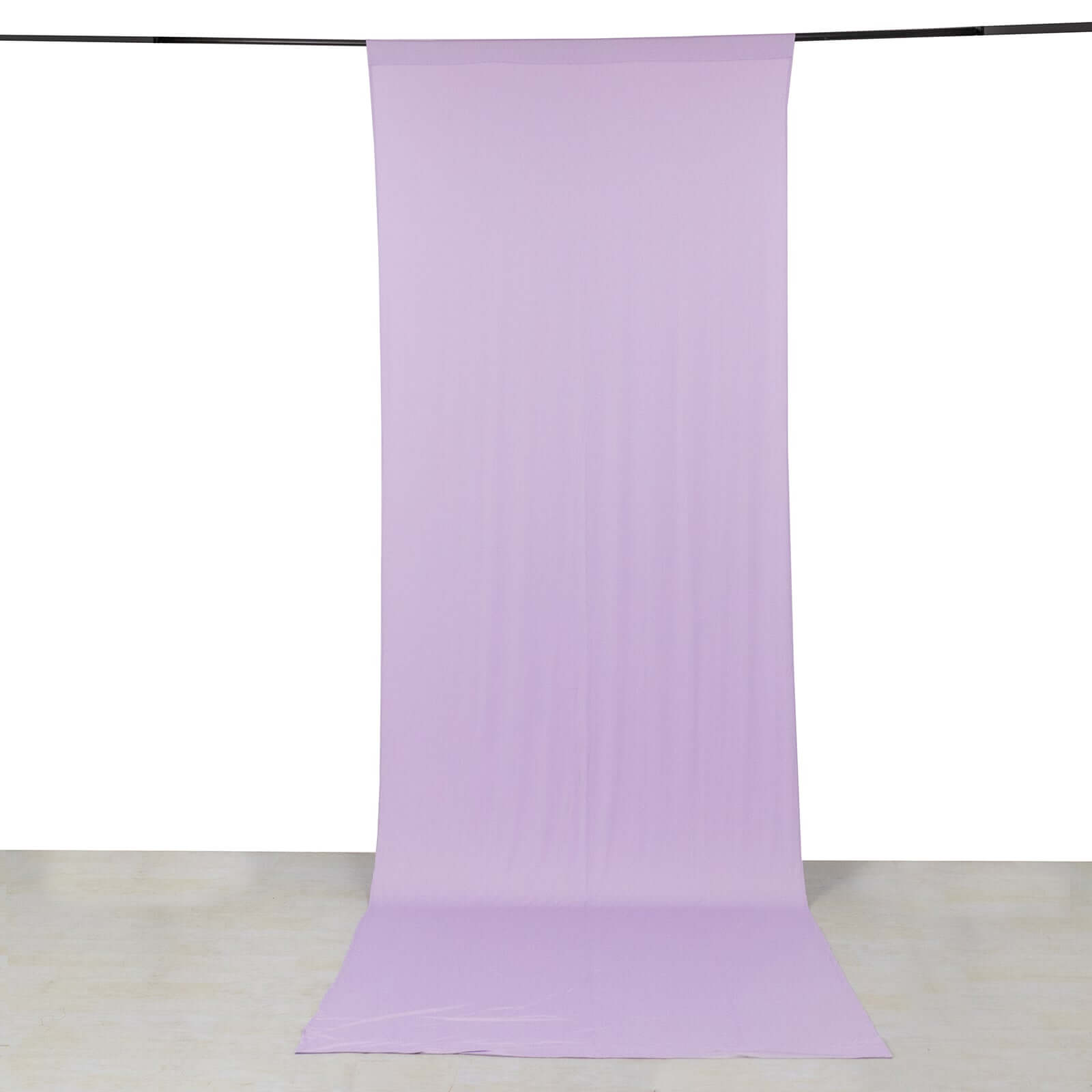 Lavender Lilac 4 - Way Stretch Spandex Event Curtain Drapes, Wrinkle Free Backdrop Event Panel with Rod Pockets - 5ftx14ft - Bell Racket Store