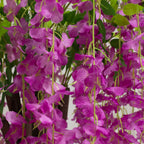 Lavender Lilac Artificial Wisteria Tree â€“ 4ft Cascading Silk Flowers with Natural Trunk for Weddings, Receptions & Event Centerpieces - Bell Racket Store