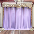 Lavender Lilac Sheer Backdrop Drape â€“ 5ft x 14ft Wedding Arch & Ceiling Decor Panel, Wrinkle Free with Soft Shimmer - Bell Racket Store