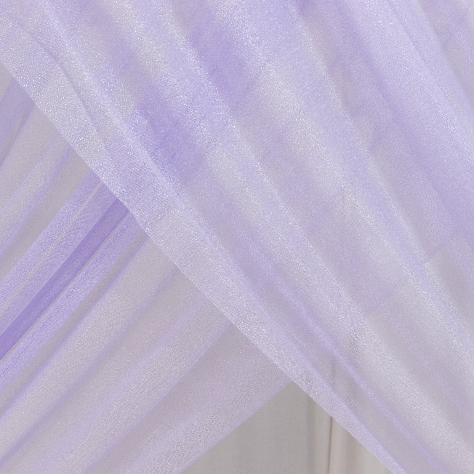 Lavender Lilac Sheer Backdrop Drape â€“ 5ft x 14ft Wedding Arch & Ceiling Decor Panel, Wrinkle Free with Soft Shimmer - Bell Racket Store