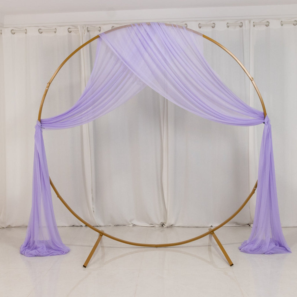 Lavender Lilac Sheer Backdrop Drape â€“ 5ftx32ft Wedding Arch & Ceiling Decor Panel, Wrinkle Free with Soft Shimmer - Bell Racket Store
