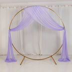 Lavender Lilac Sheer Backdrop Drape â€“ 5ftx32ft Wedding Arch & Ceiling Decor Panel, Wrinkle Free with Soft Shimmer - Bell Racket Store