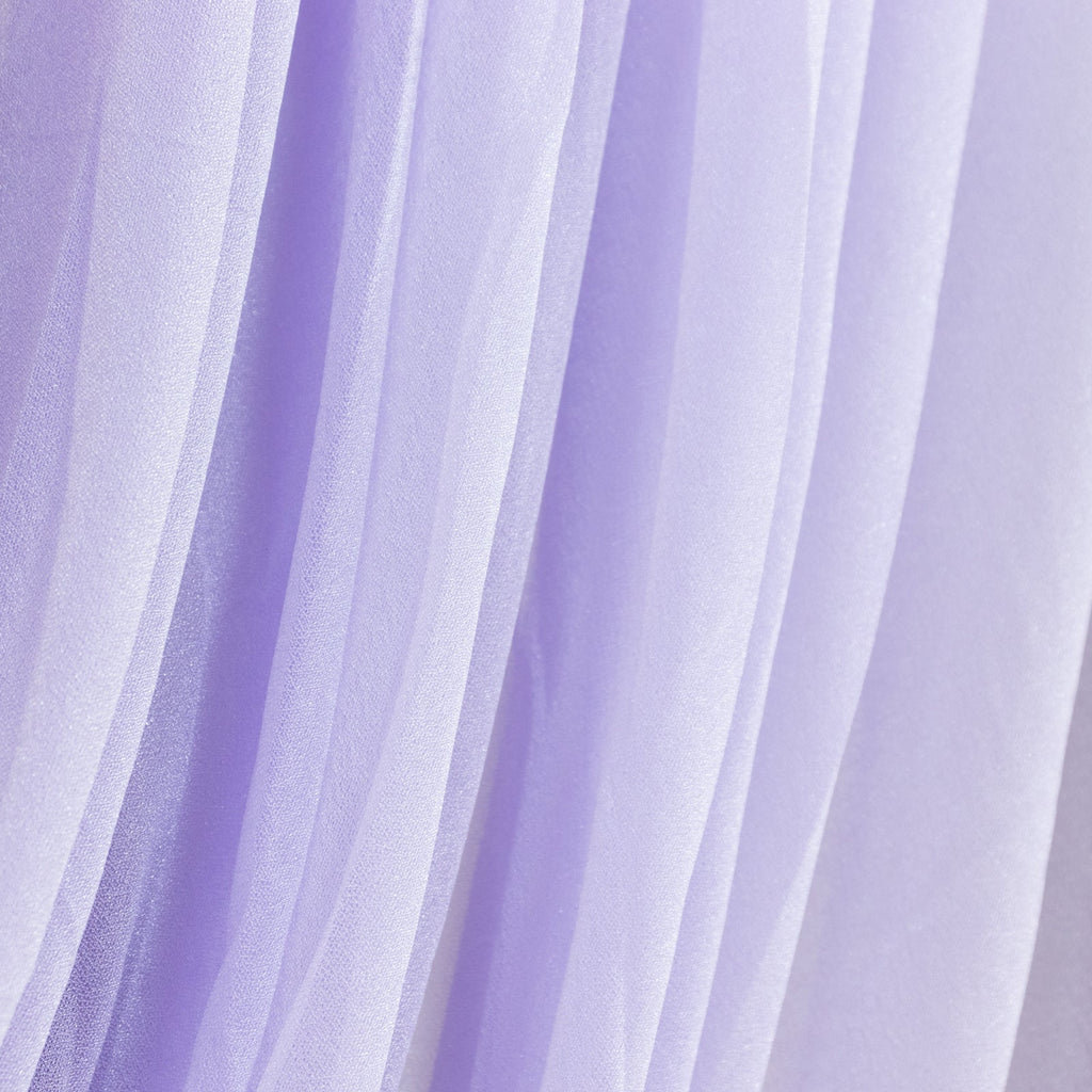 Lavender Lilac Sheer Chiffon Valance Curtain 4ft x 6ft â€“ Wedding Arch Drape with Rod Pocket, Voile Backdrop Panel - Bell Racket Store
