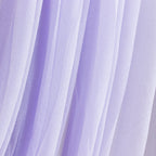 Lavender Lilac Sheer Chiffon Valance Curtain 4ft x 6ft â€“ Wedding Arch Drape with Rod Pocket, Voile Backdrop Panel - Bell Racket Store