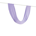 Lavender Lilac Sheer Chiffon Valance Curtain 4ft x 6ft â€“ Wedding Arch Drape with Rod Pocket, Voile Backdrop Panel - Bell Racket Store