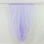 Lavender Lilac Sheer Chiffon Valance Curtain 4ft x 6ft â€“ Wedding Arch Drape with Rod Pocket, Voile Backdrop Panel - Bell Racket Store