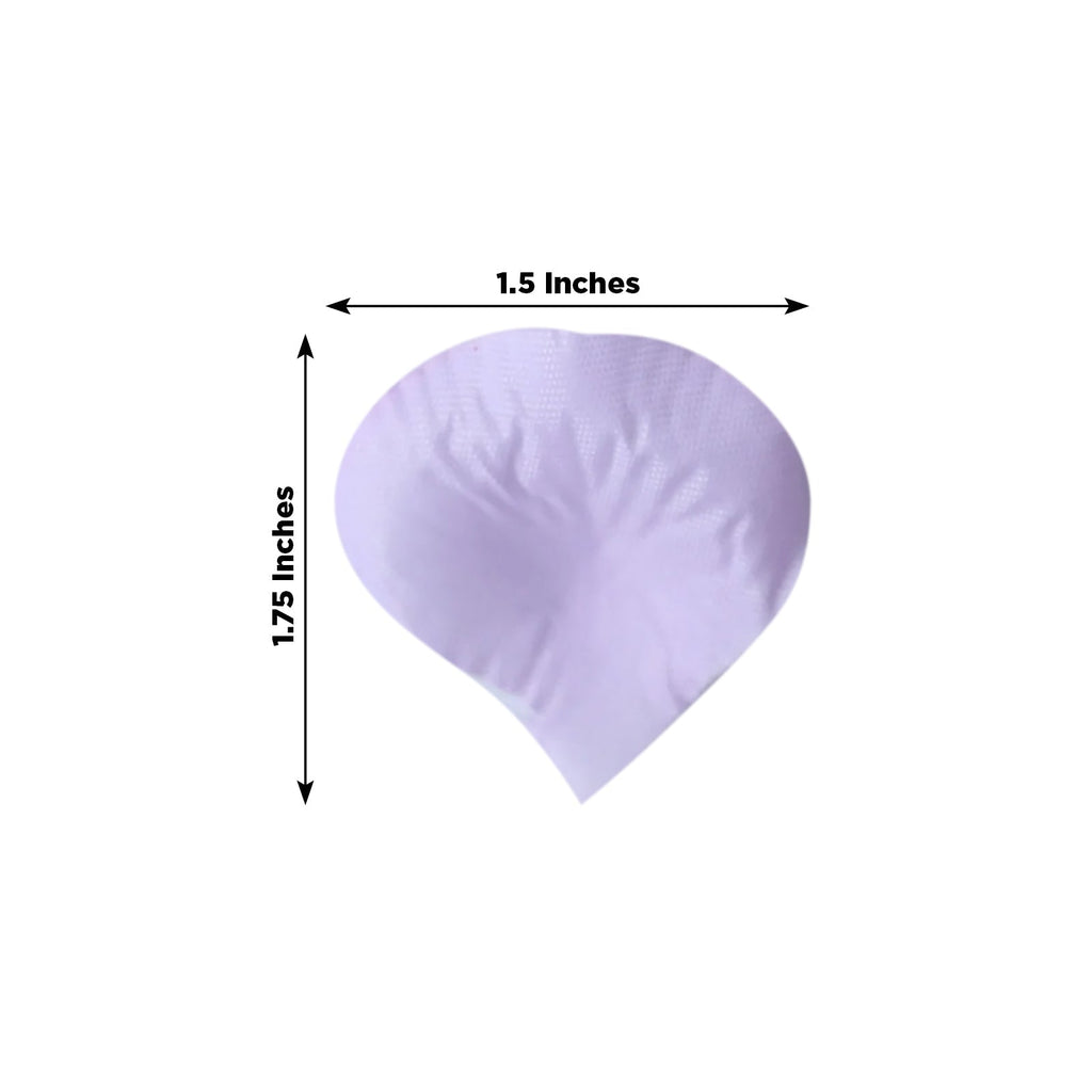 500-Pack Rose Petals Round Design Lavender Lilac Silk Confetti - Decorative Scatters for Tables and Floors