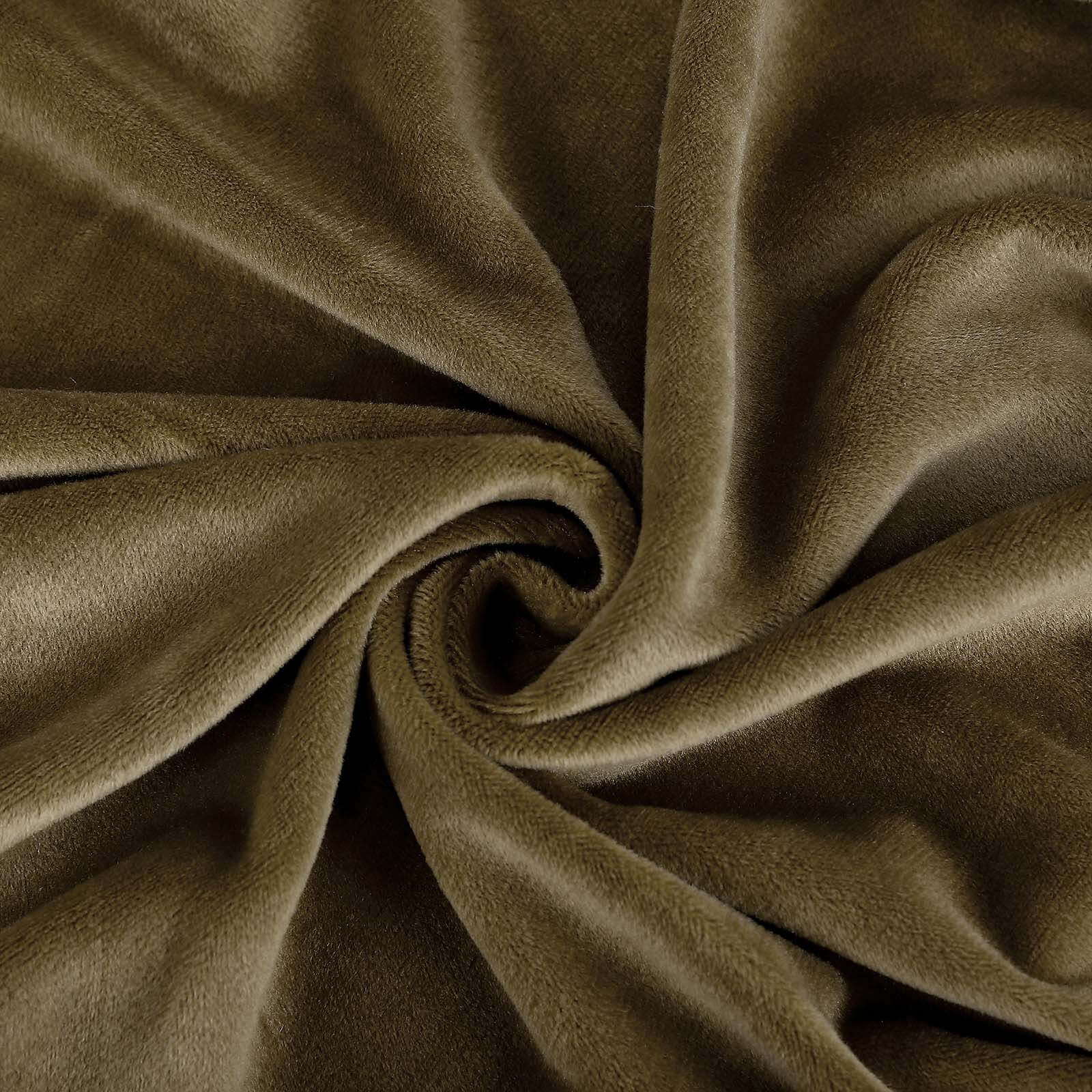 Velvet Chair Cushion Protector Stretch with Tie for Dining Chairs Olive Green - Durable Cover for Formal Gatherings