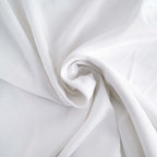 Polyester 50"x120" Rectangle Tablecloth White - Wrinkle-Resistant and Sleek for Everyday Use