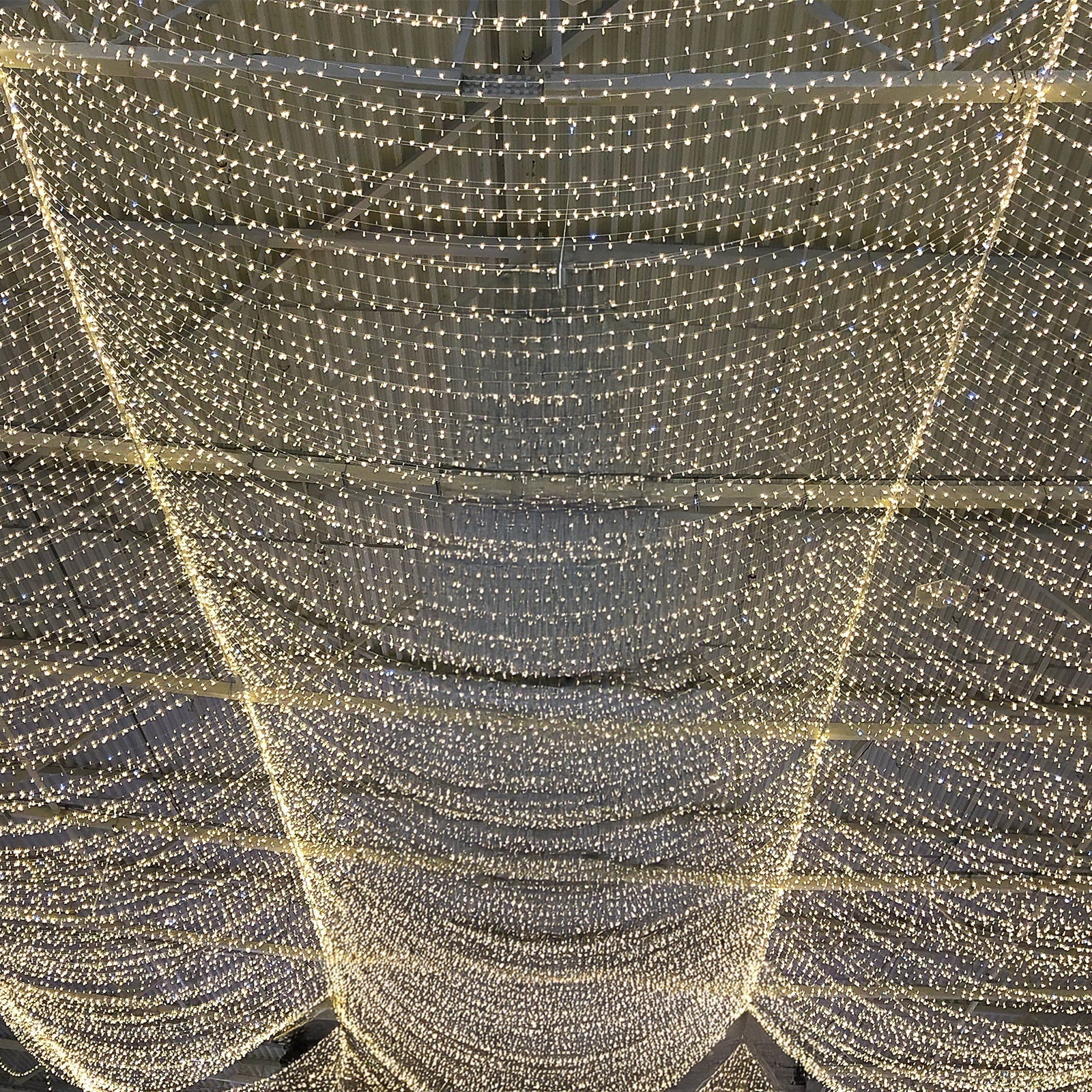 LED Curtain Fairy Lights 10ft x 40ft â€“ Warm White 1200 LED Plug - In String Lights, 8 Modes, End - to - End Connectable, Indoor/Outdoor Use - Bell Racket Store