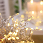 LED Curtain Fairy Lights 10ft x 40ft â€“ Warm White 1200 LED Plug - In String Lights, 8 Modes, End - to - End Connectable, Indoor/Outdoor Use - Bell Racket Store