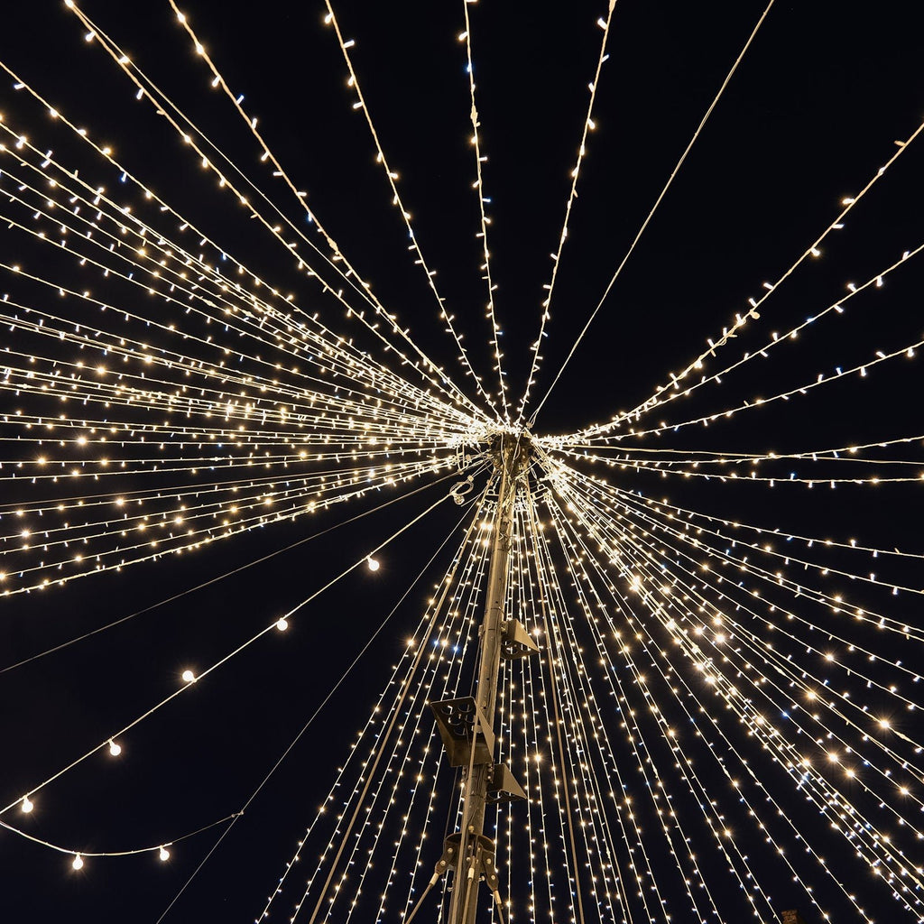 LED Curtain Fairy Lights 10ft x 50ft â€“ Warm White 1500 LED Plug - In String Lights, 8 Modes, End - to - End Connectable, Indoor/Outdoor Use - Bell Racket Store