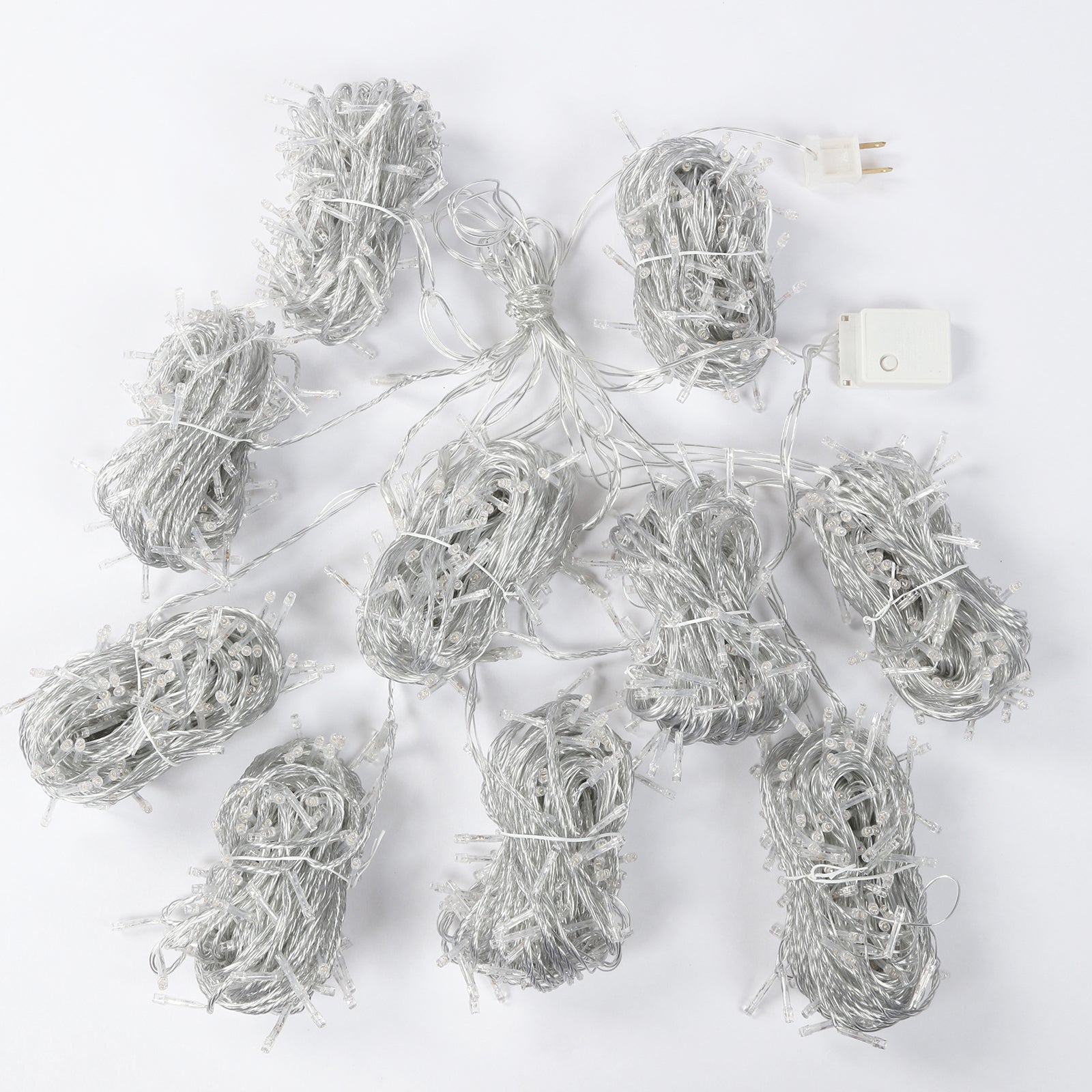 LED Curtain Fairy Lights 10ft x 50ft â€“ Warm White 1500 LED Plug - In String Lights, 8 Modes, End - to - End Connectable, Indoor/Outdoor Use - Bell Racket Store