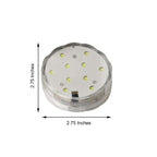 4-Pack LED Disc Lights Flower Shaped Design Warm White - Remote Operated DIY Lighting 3"