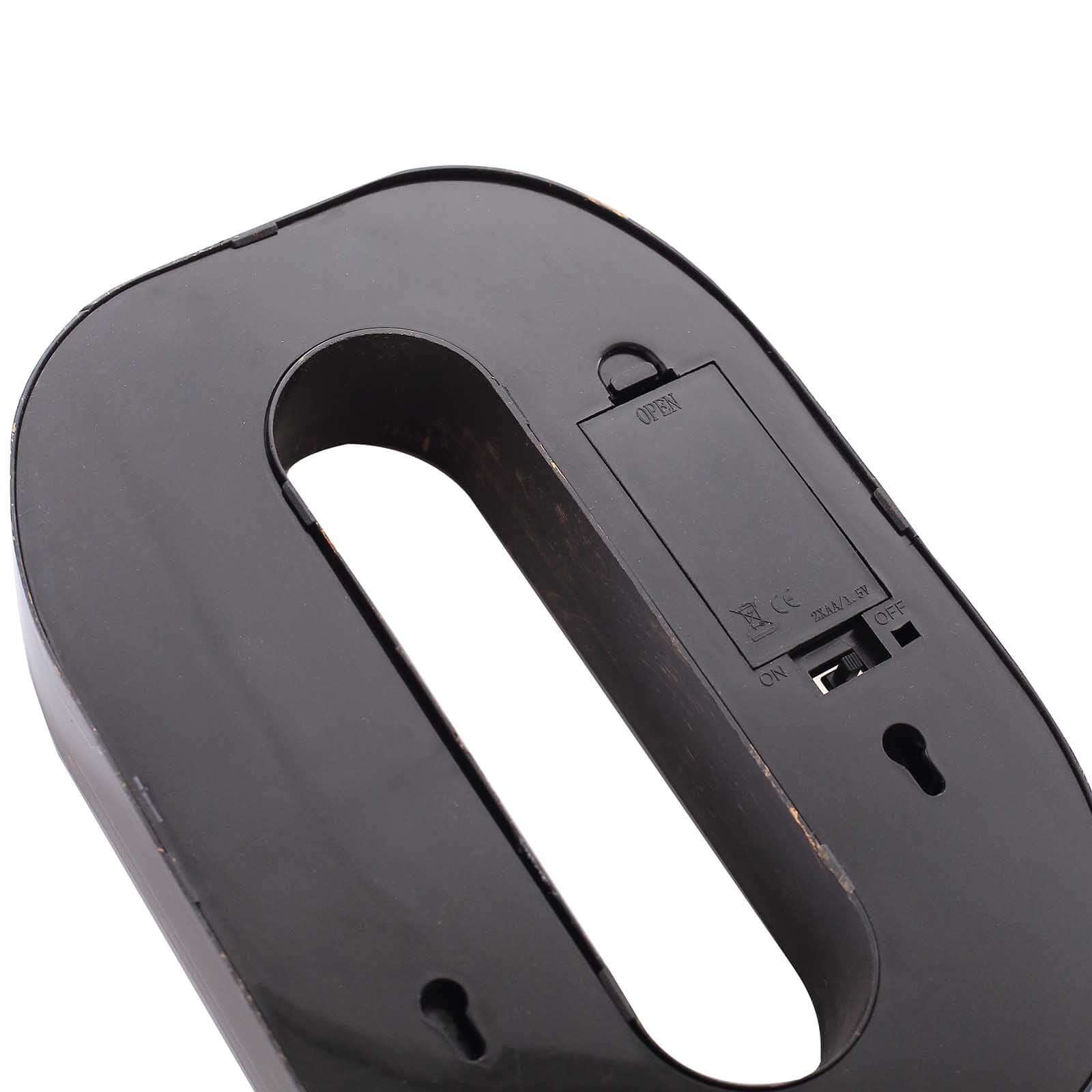 LED Marquee Letter "O" Industrial Style Antique Black - Light - Up Alphabet Sign for Weddings & Displays 9" - Bell Racket Store