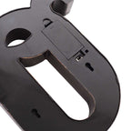 LED Marquee Letter "Q" Industrial Style Antique Black - Light - Up Alphabet Sign for Weddings & Displays 9" - Bell Racket Store