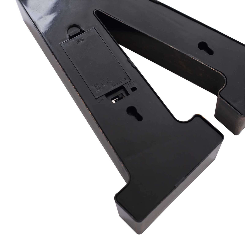 LED Marquee Letter "V" Industrial Style Antique Black - Light - Up Alphabet Sign for Weddings & Displays 9" - Bell Racket Store