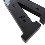 LED Marquee Letter "V" Industrial Style Antique Black - Light - Up Alphabet Sign for Weddings & Displays 9" - Bell Racket Store