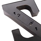 LED Marquee Letter "Z" Industrial Style Antique Black - Light - Up Alphabet Sign for Weddings & Displays 9" - Bell Racket Store