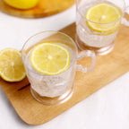 10-Pack Plastic Coffee Espresso Cups Clear - Disposable Mugs with Handles for Tea, Lattes & Hot Chocolate 5oz