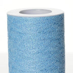 6"X10 Yards Serenity Blue Floral Lace Shimmer Glitter Tulle Fabric Bolt