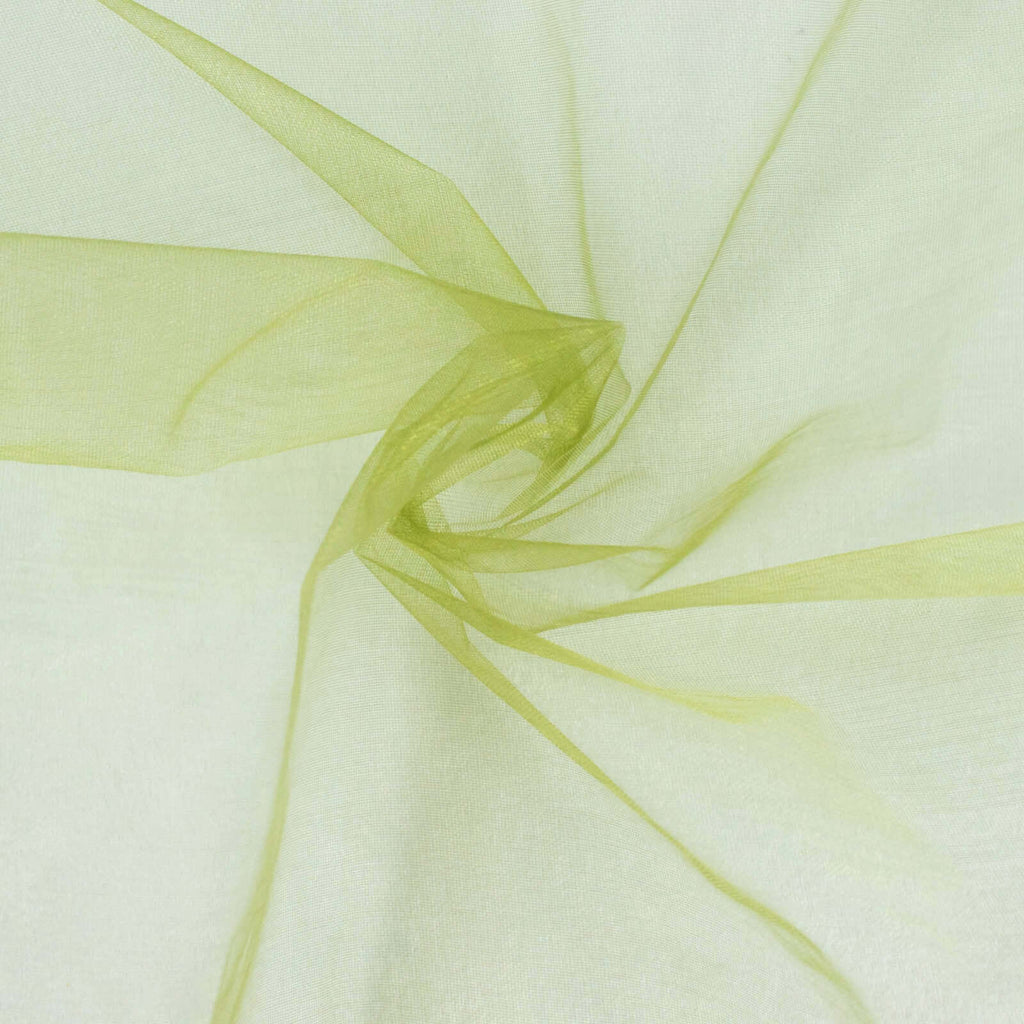 10 Pack Organza 23"x23" Napkins Olive Green - Sheer Cloth Napkins