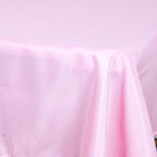 Polyester 54"x54" Table Overlay Square Tablecloth Pink - Wrinkle-Resistant & Durable Table Cover