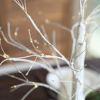 Lighted Birch Tree Lamp White Design Warm White - Battery Operated Rechargeable LED Table Accent 2ft - Bell Racket Store