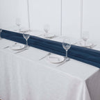 Chiffon 6ft Table Runner Navy Blue - Flowy & Lightweight Table Decor