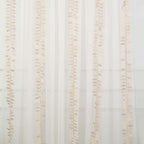 Taffeta Ribbon Sash with 4" Leaf Petal Design Beige 50ft - Sophisticated Artificial Fabric Garland