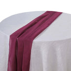 Chiffon 6ft Table Runner Burgundy - Flowy & Lightweight Table Decor